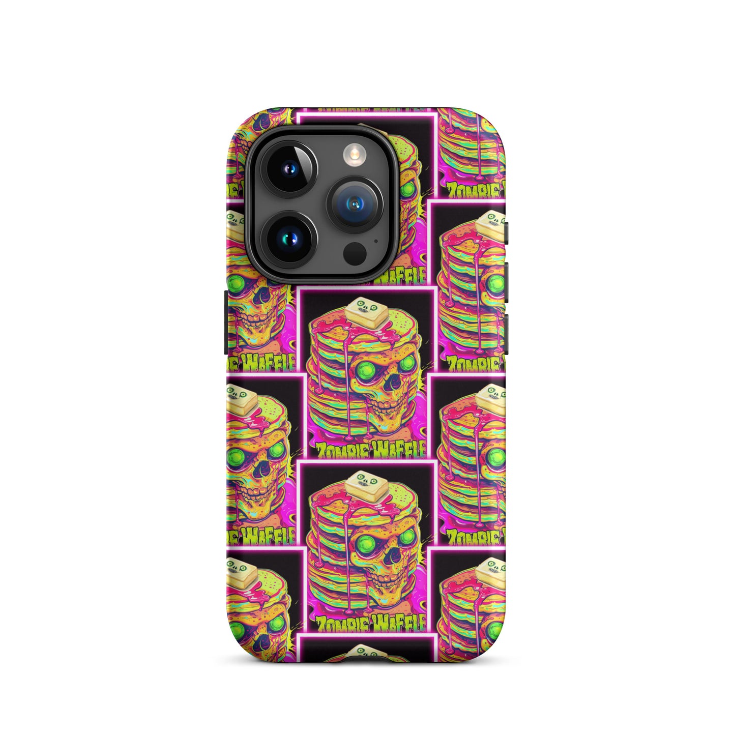 Neon Zombie Pancakes II Tough Case for iPhone®