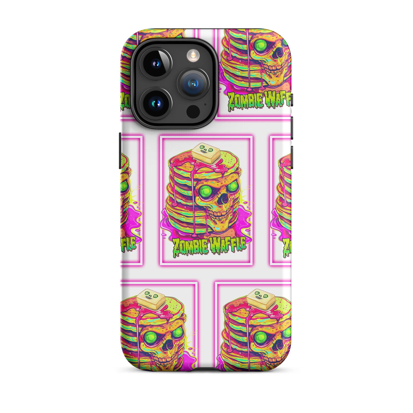 Neon Zombie Pancakes Tough Case for iPhone®