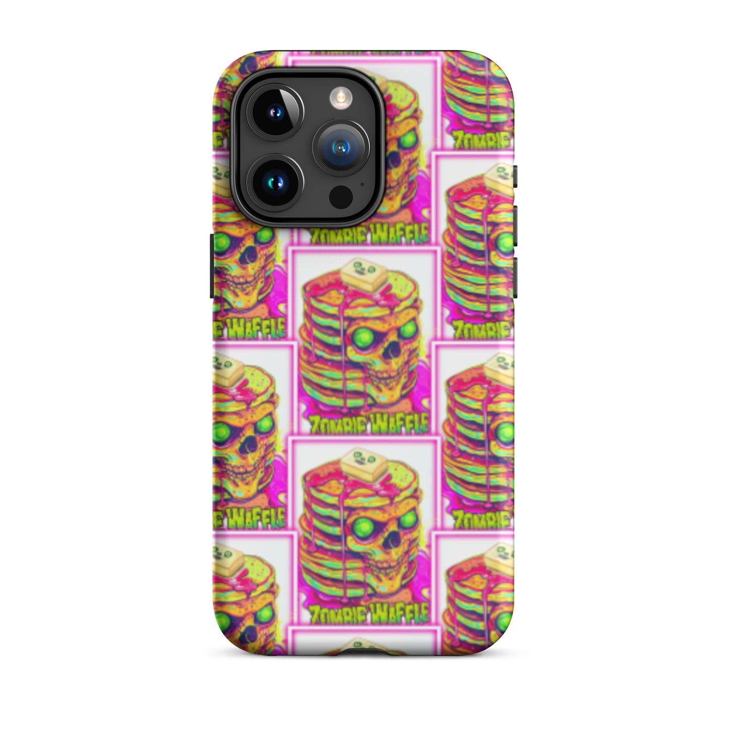 Neon Zombie Pancakes II Tough Case for iPhone®