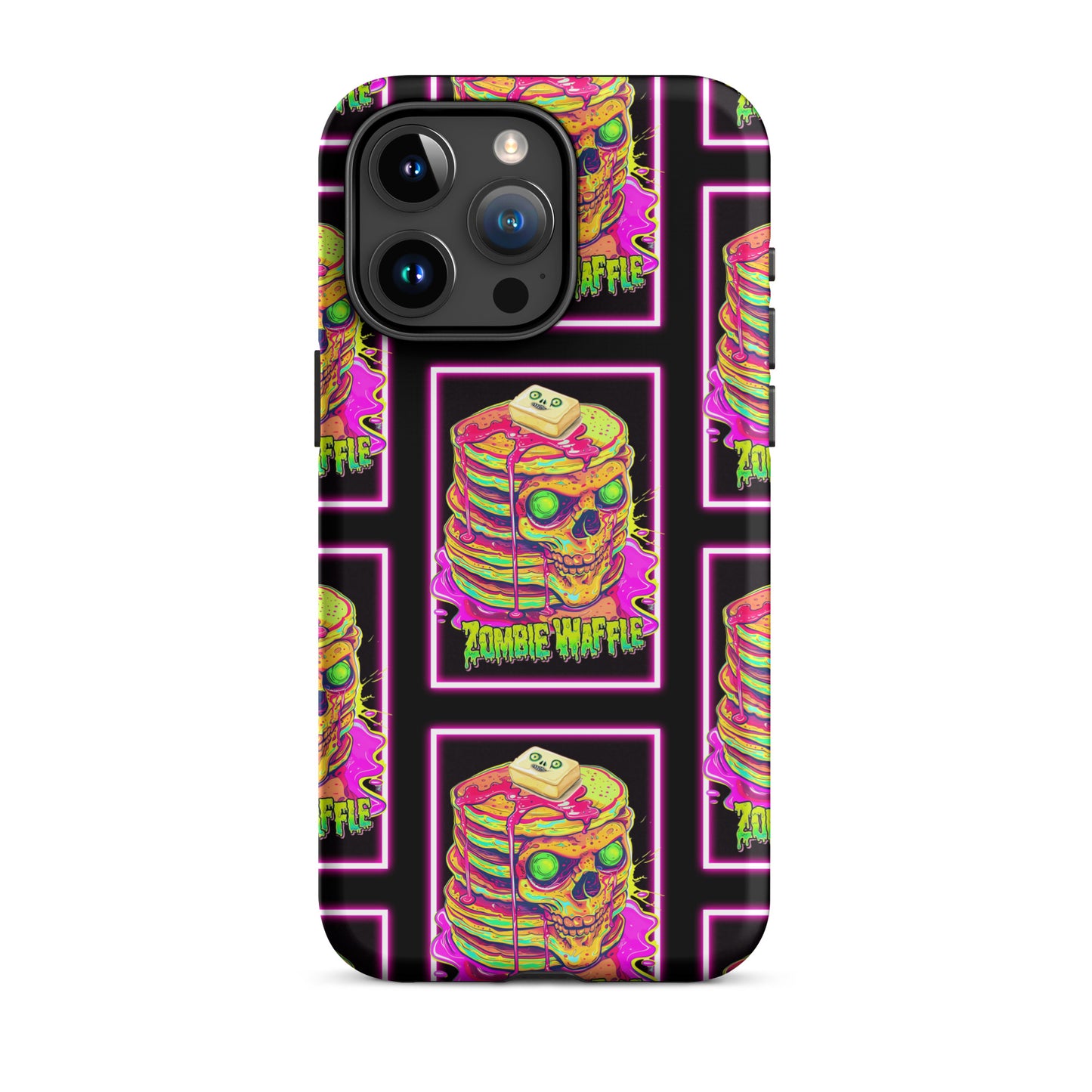 Neon Zombie Pancakes Tough Case for iPhone®