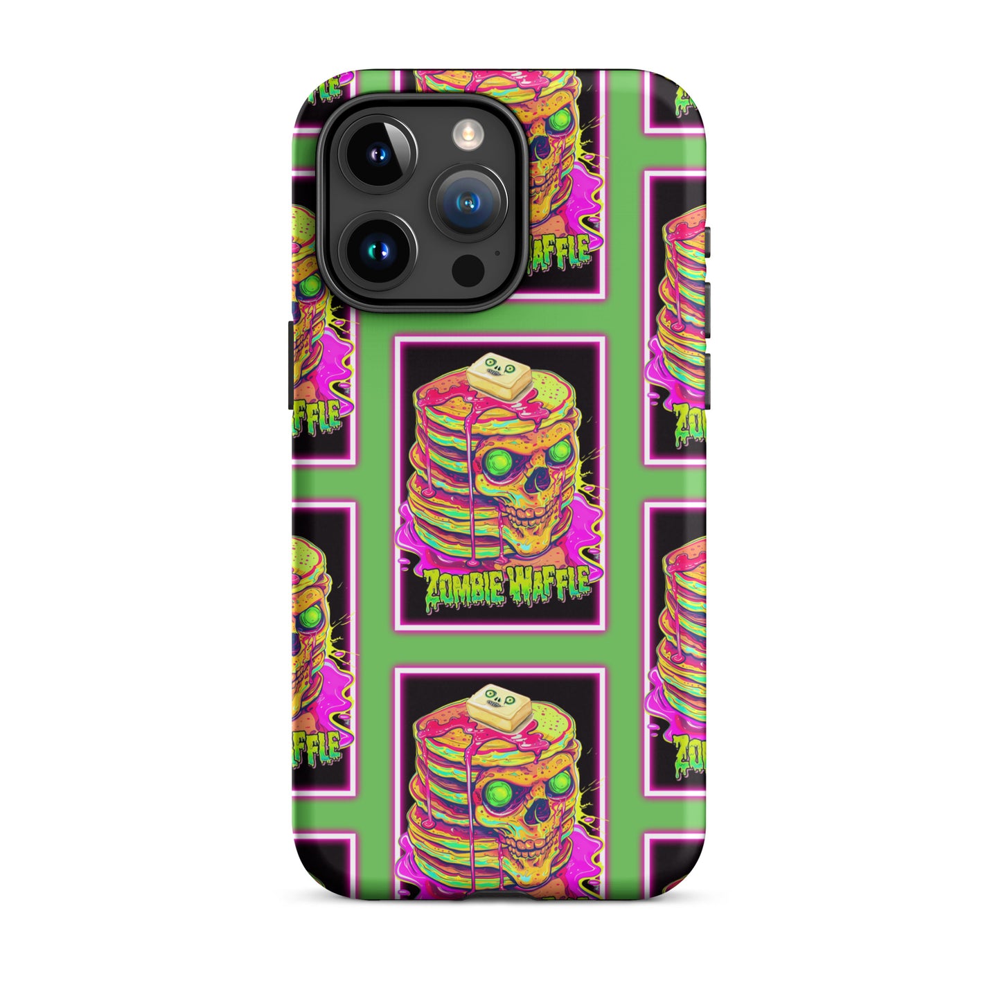 Neon Zombie Pancakes Tough Case for iPhone®