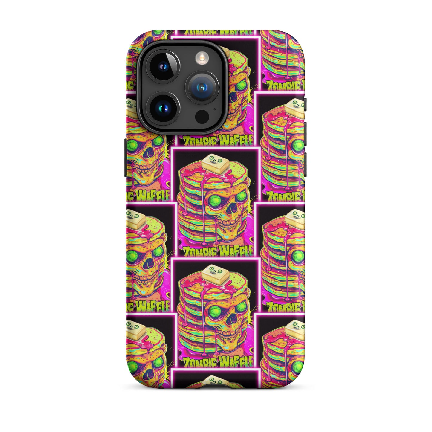 Neon Zombie Pancakes II Tough Case for iPhone®