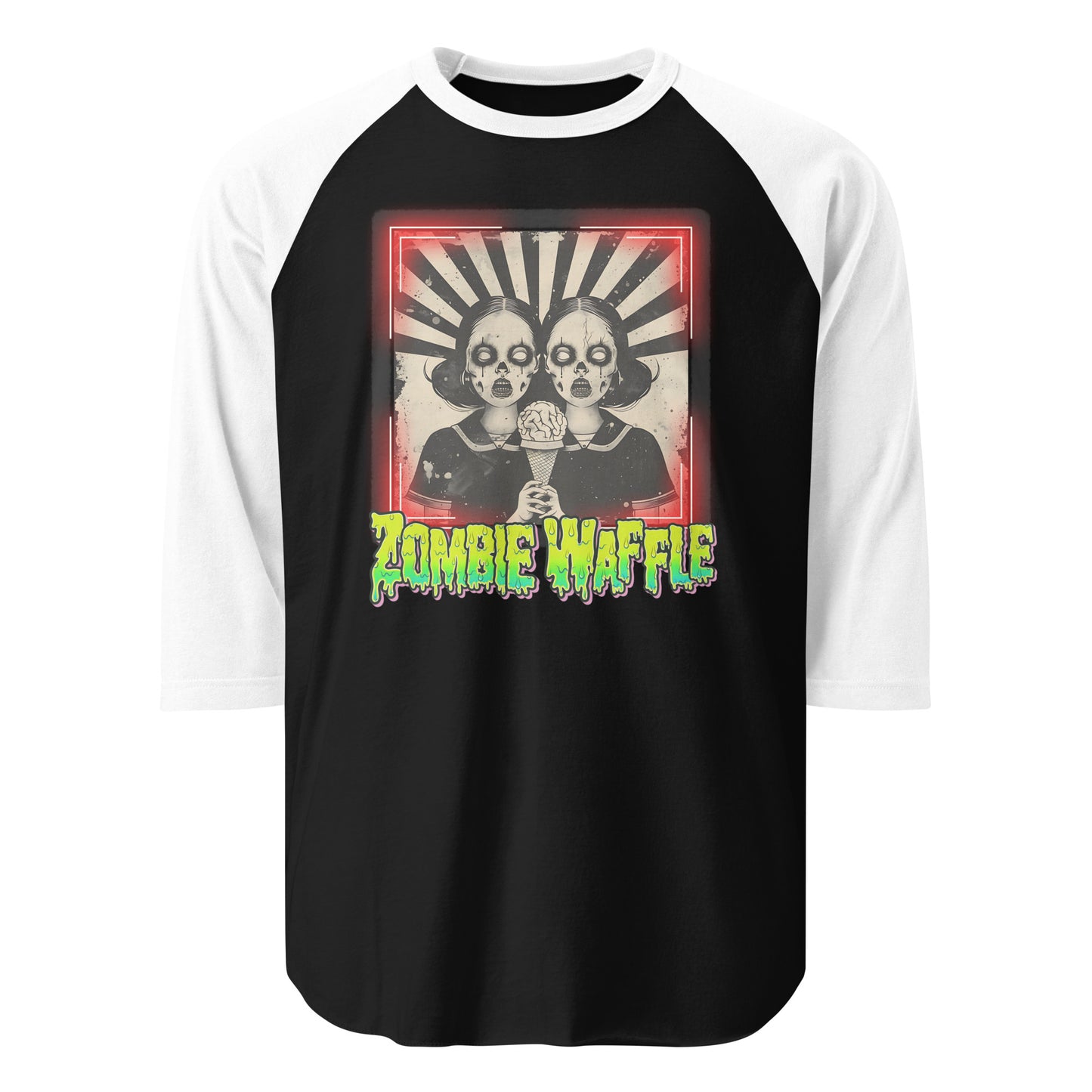 Zombie Twins Men's Baseball Tee