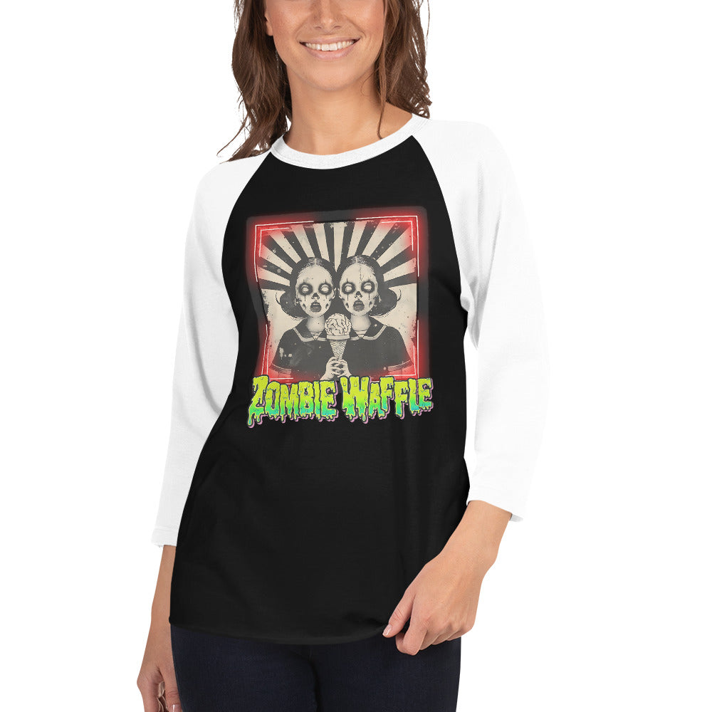 Zombie Twins Women's Baseball Tee