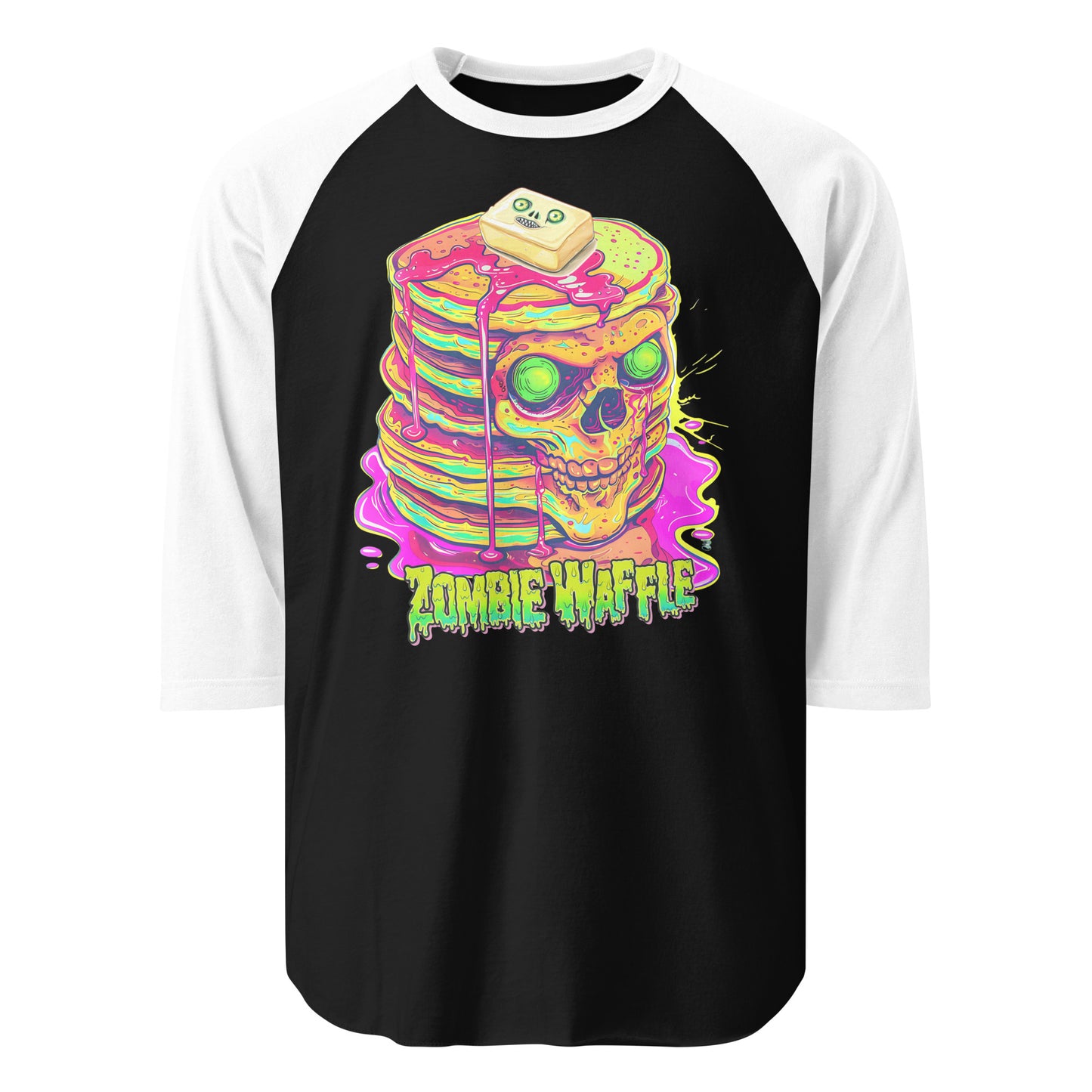 Zombie Pancakes Men's Baseball Tee