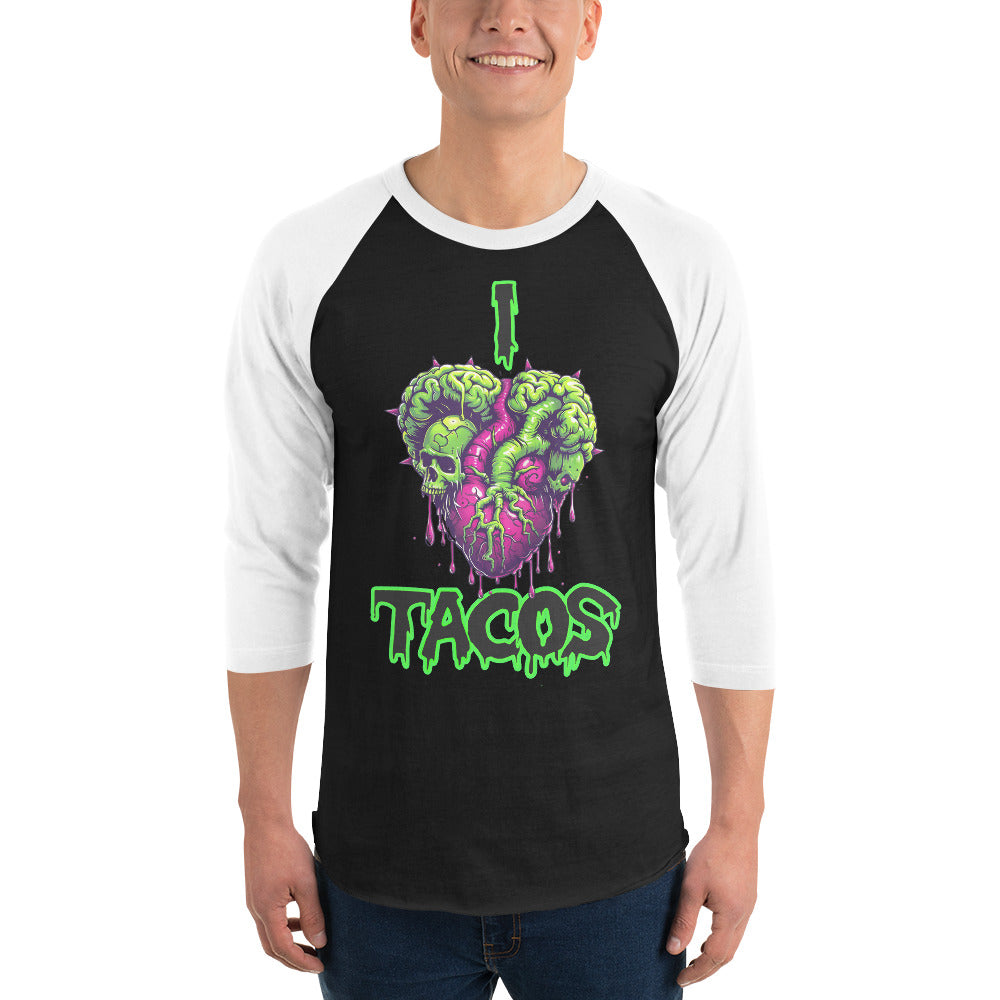 I Heart Tacos Men's Baseball Tee