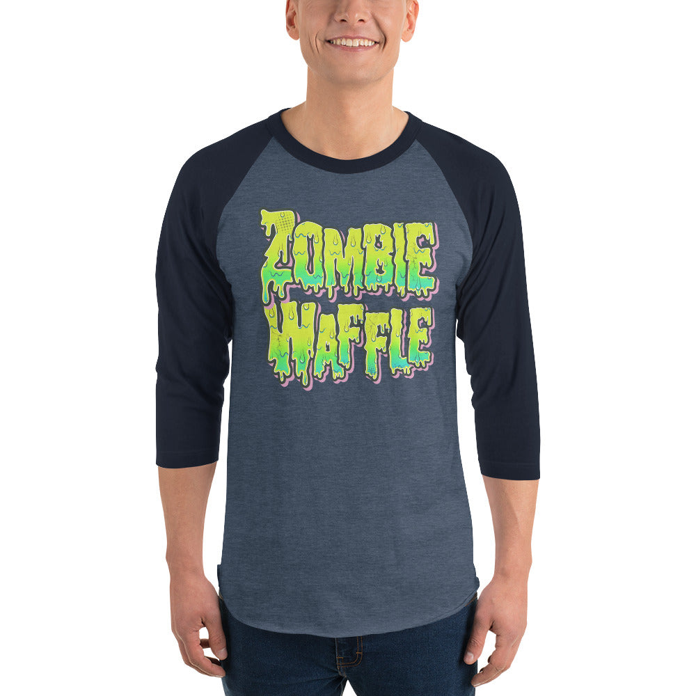 Zombie Waffle Logo Men's Baseball Tee