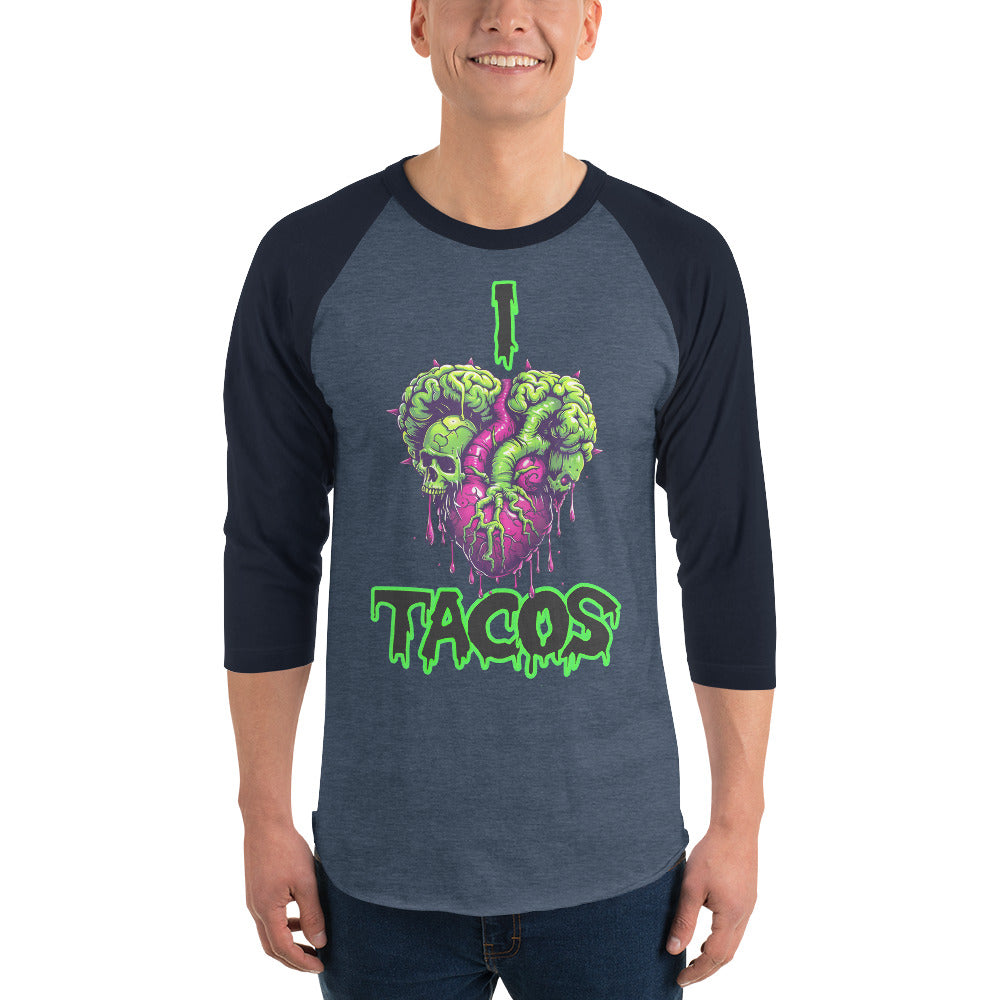 I Heart Tacos Men's Baseball Tee