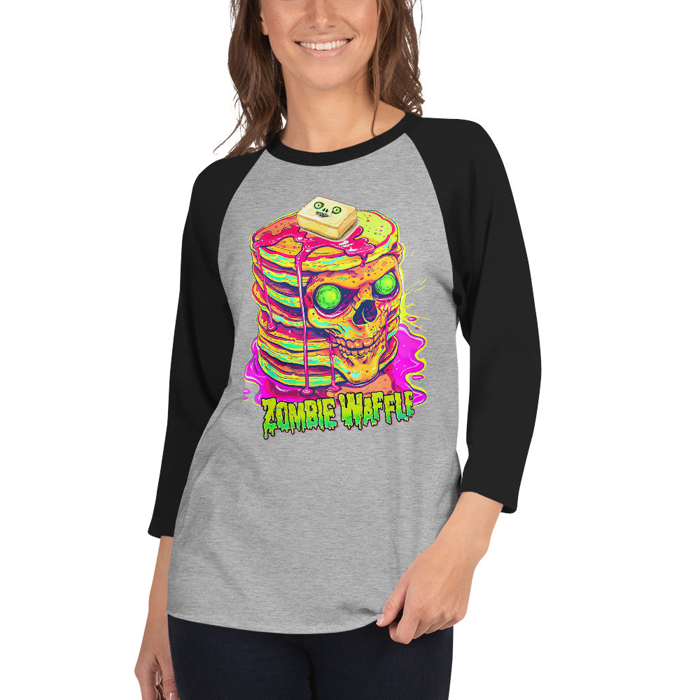 Zombie Pancakes Women's Baseball Tee