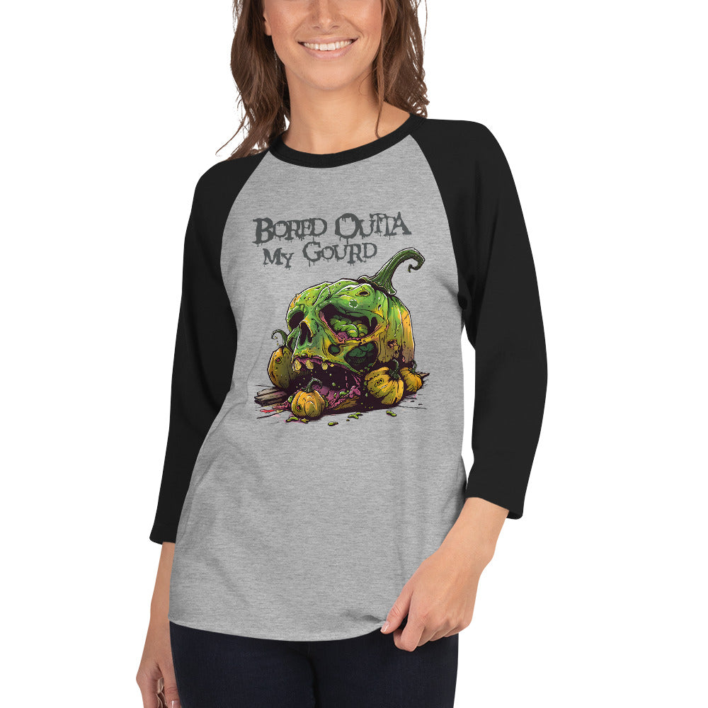 Bored Outta My Gourd Women's Baseball Tee