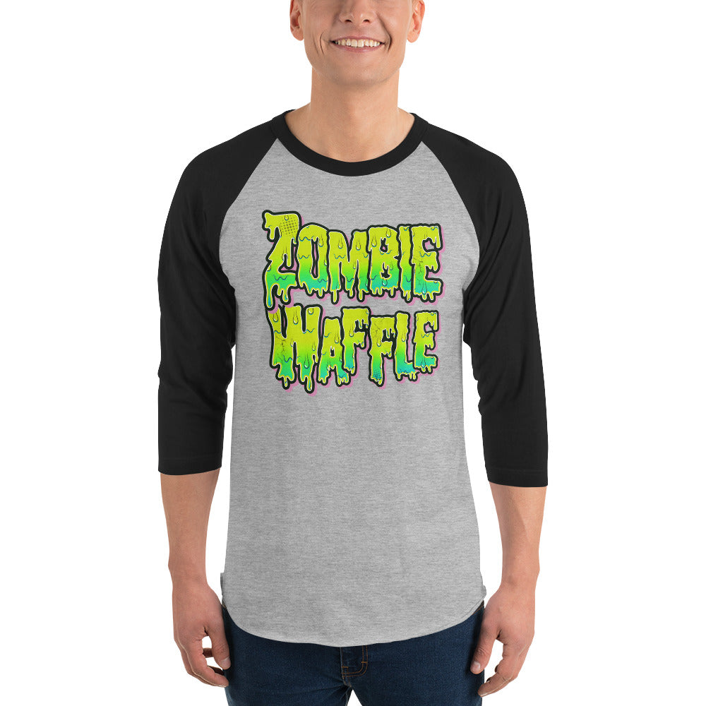 Zombie Waffle Logo Men's Baseball Tee