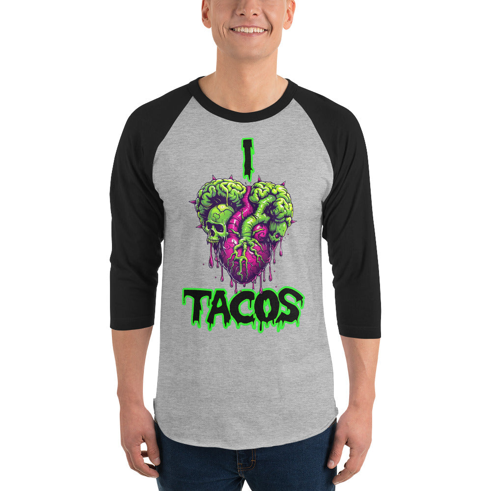 I Heart Tacos Men's Baseball Tee