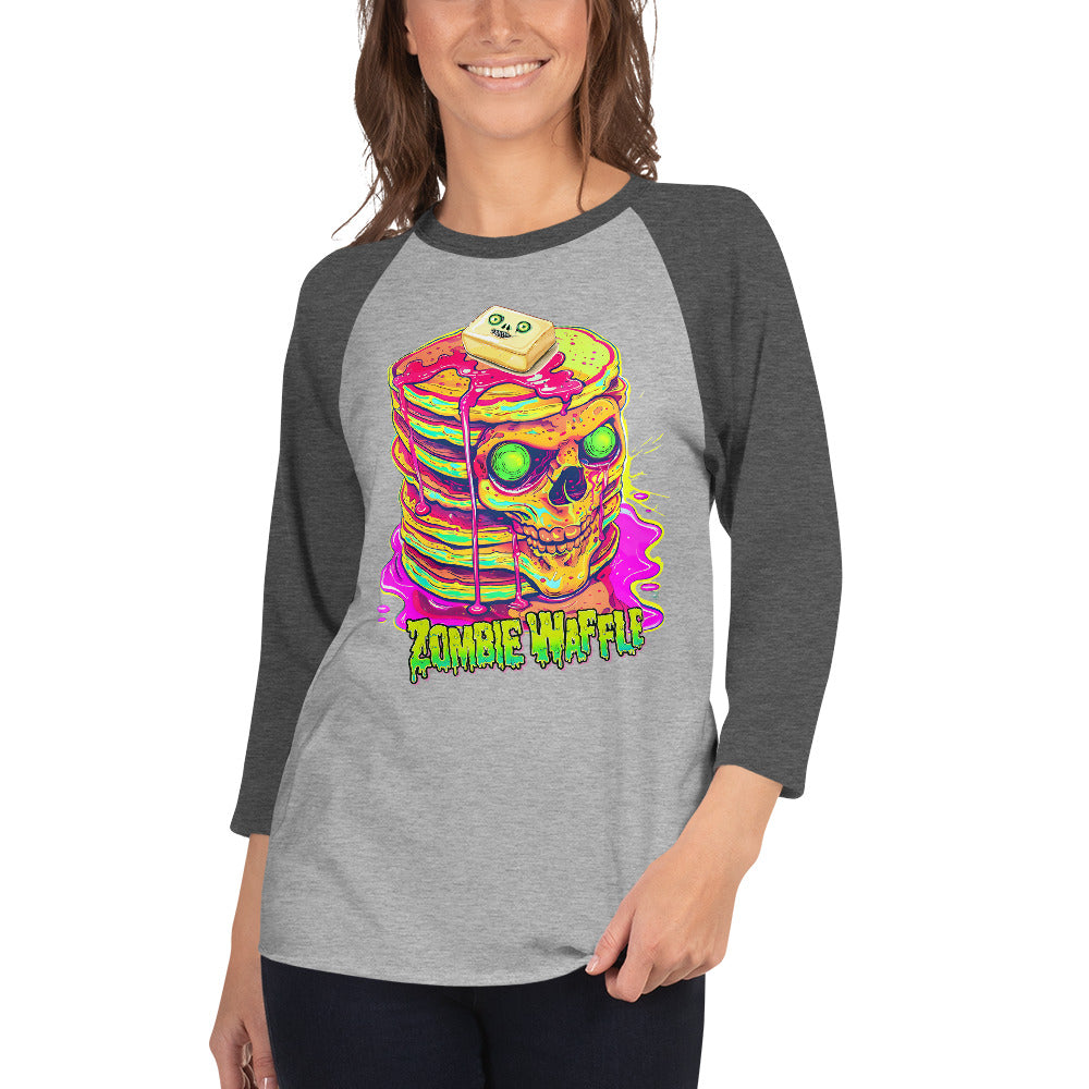 Zombie Pancakes Women's Baseball Tee