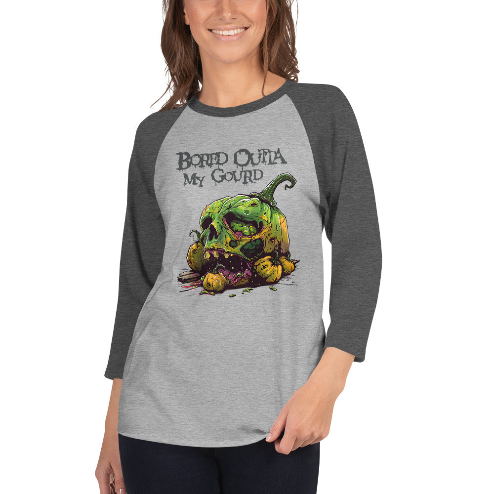 Bored Outta My Gourd Women's Baseball Tee