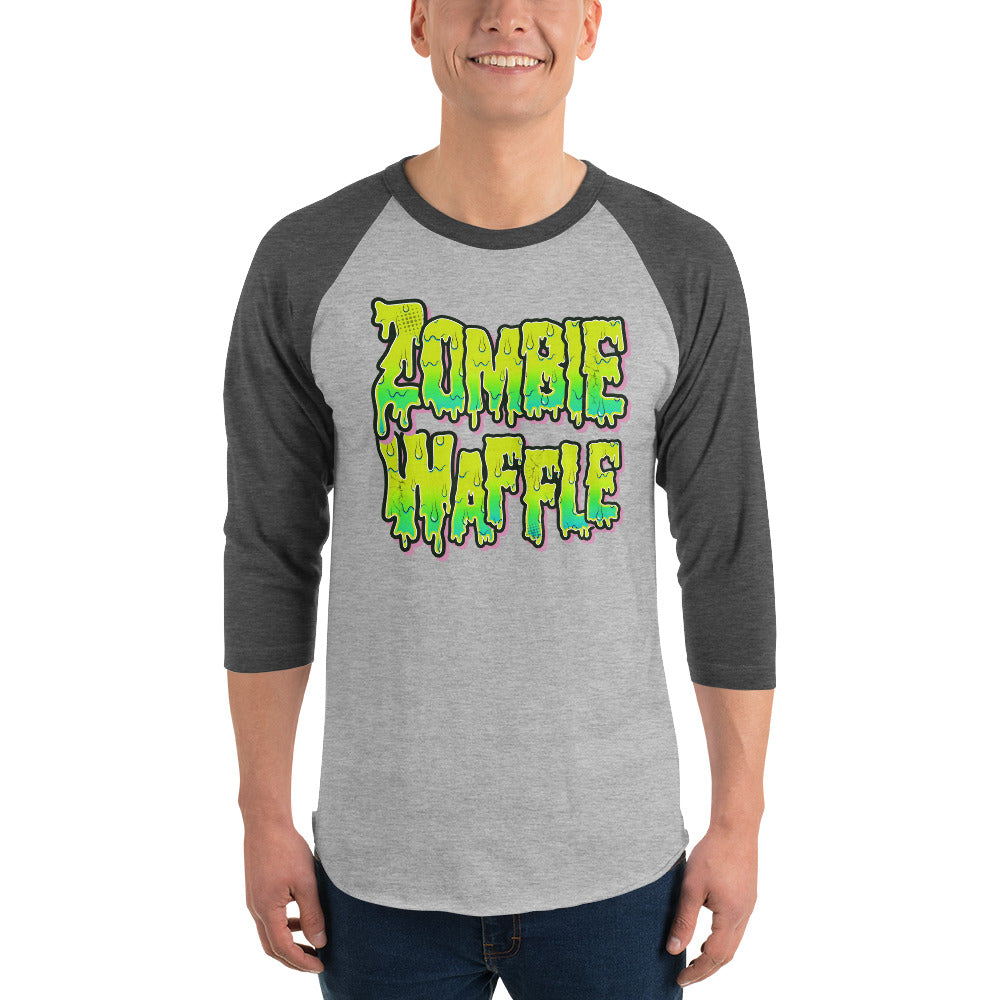 Zombie Waffle Logo Men's Baseball Tee