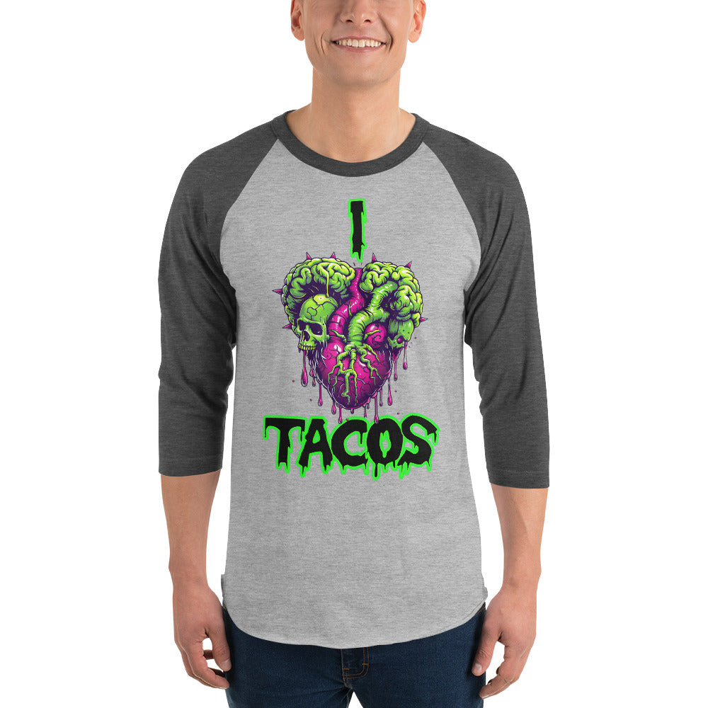 I Heart Tacos Men's Baseball Tee