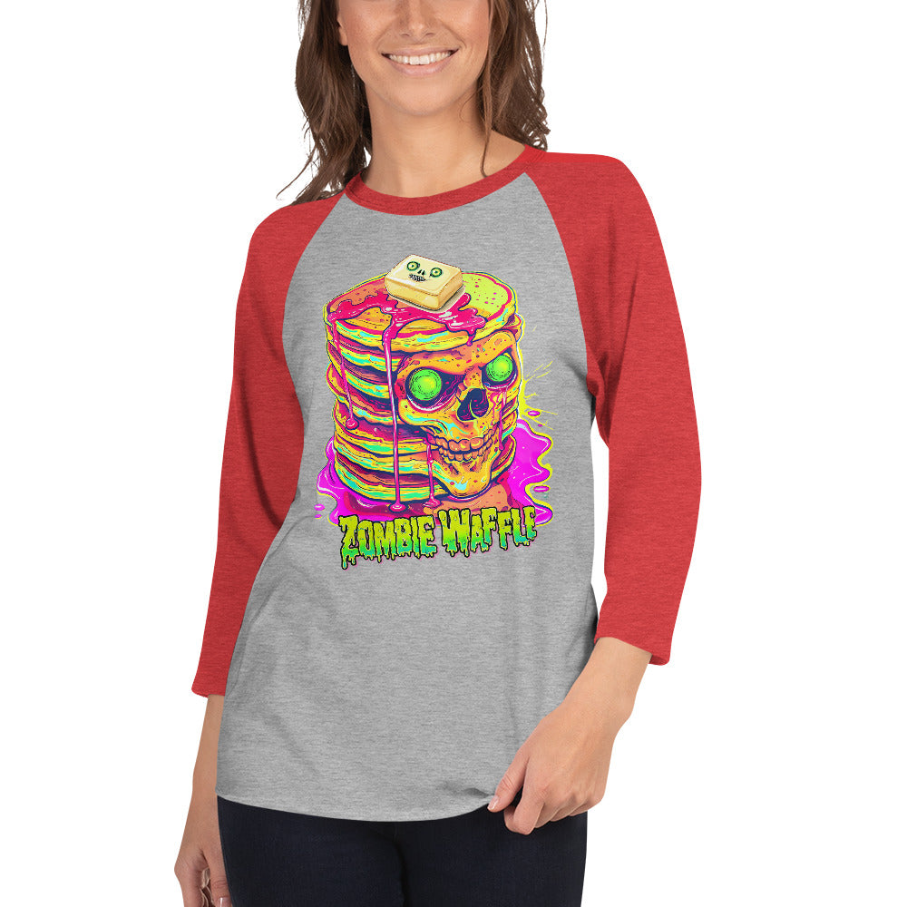 Zombie Pancakes Women's Baseball Tee