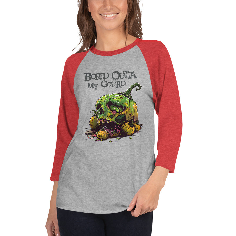 Bored Outta My Gourd Women's Baseball Tee