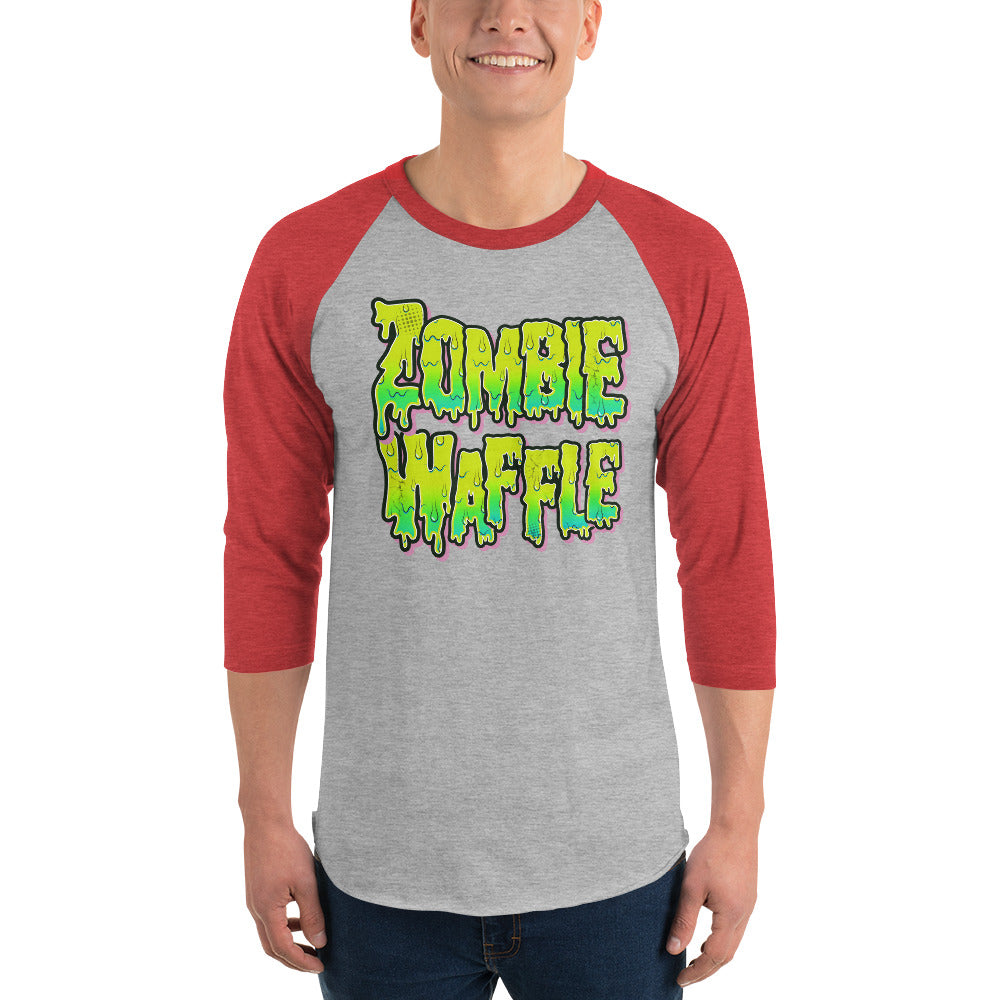 Zombie Waffle Logo Men's Baseball Tee