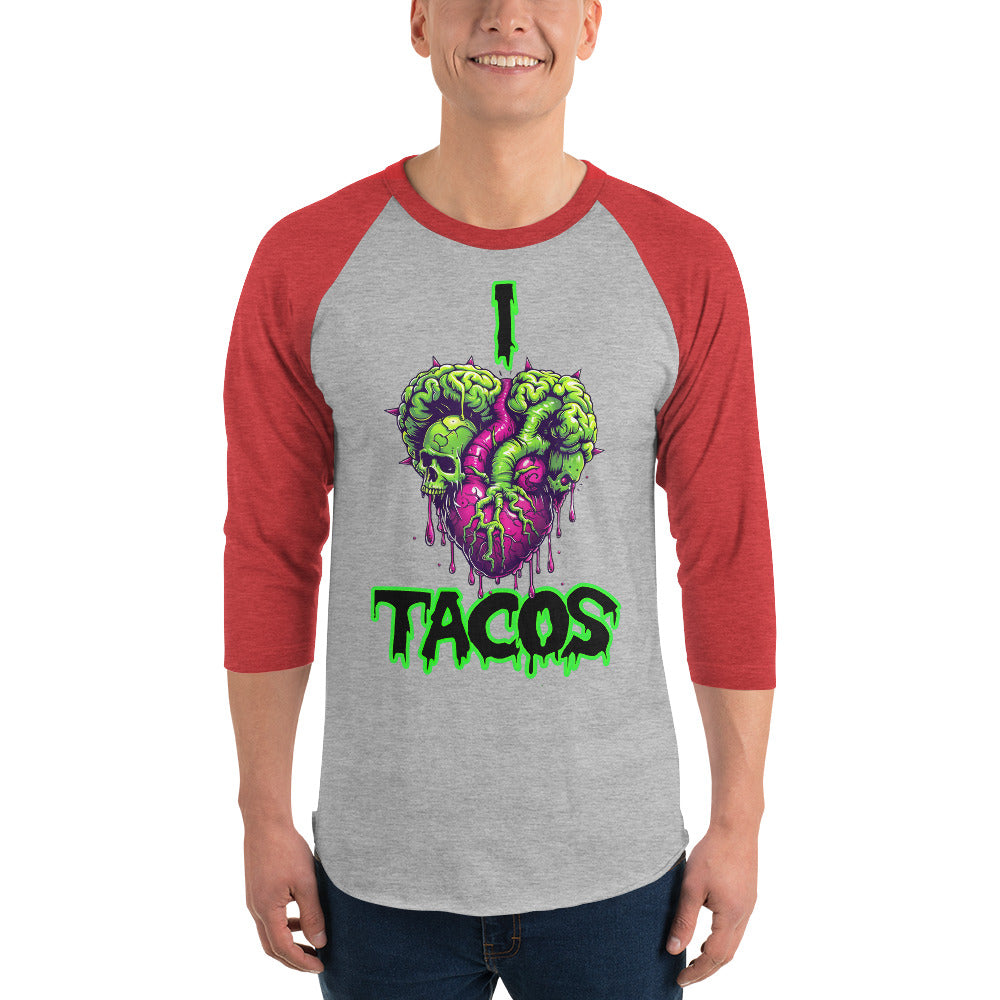 I Heart Tacos Men's Baseball Tee