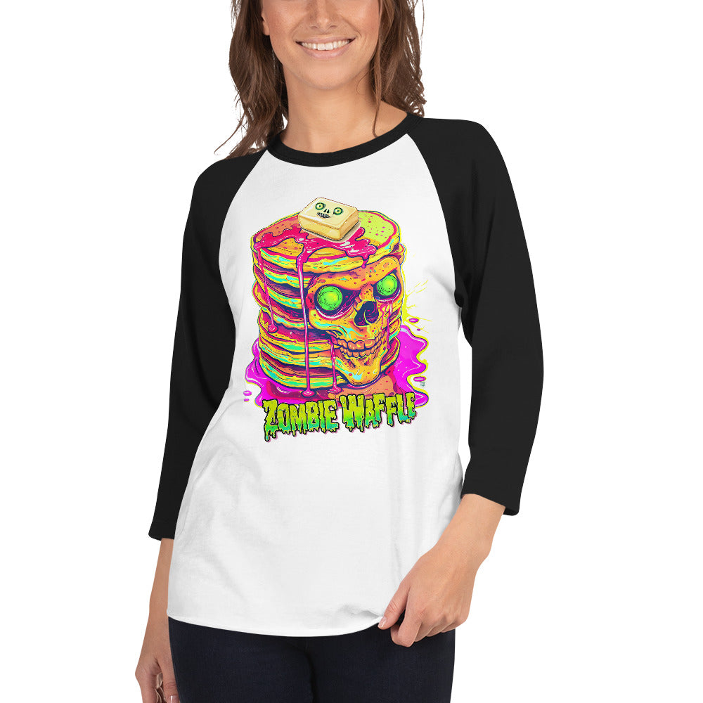 Zombie Pancakes Women's Baseball Tee