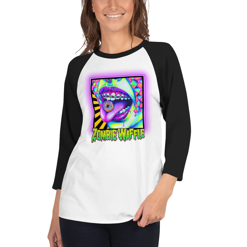 Donuts N Braces Women's Baseball Tee