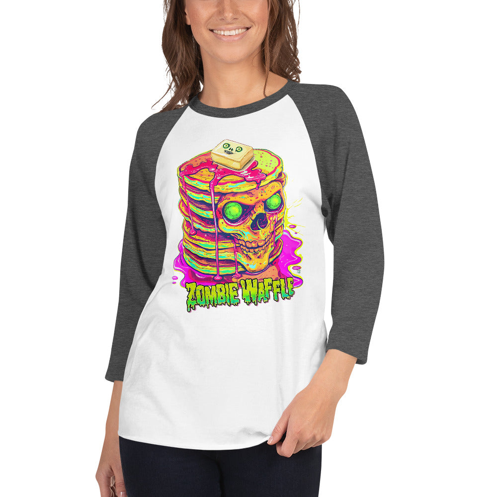 Zombie Pancakes Women's Baseball Tee