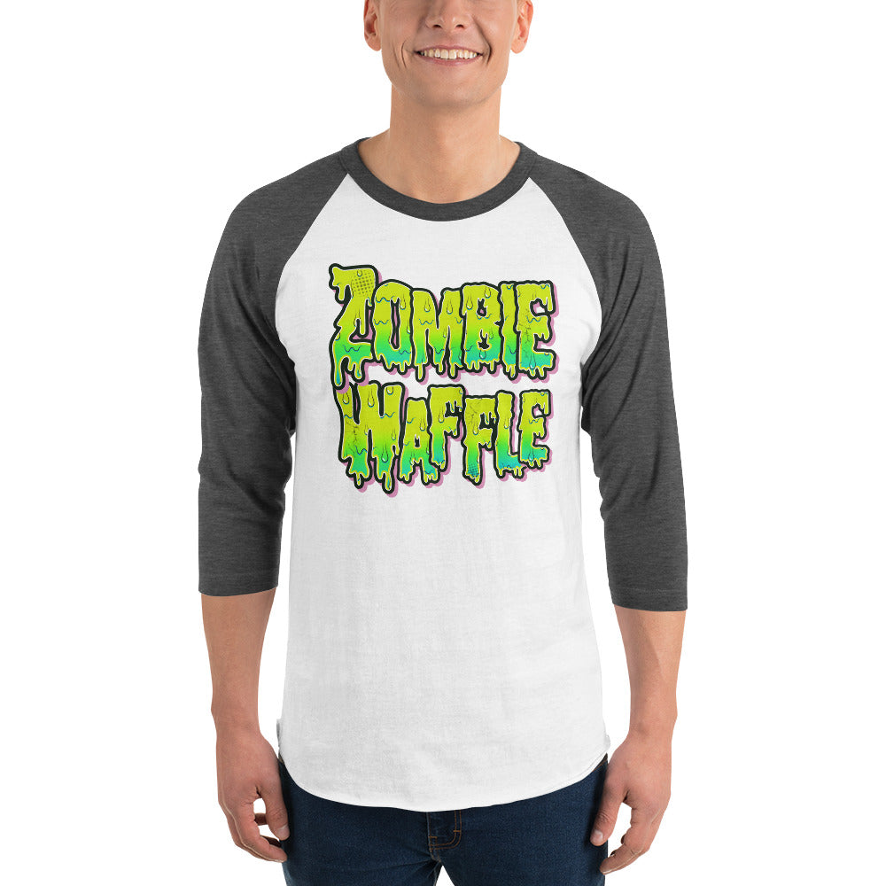 Zombie Waffle Logo Men's Baseball Tee