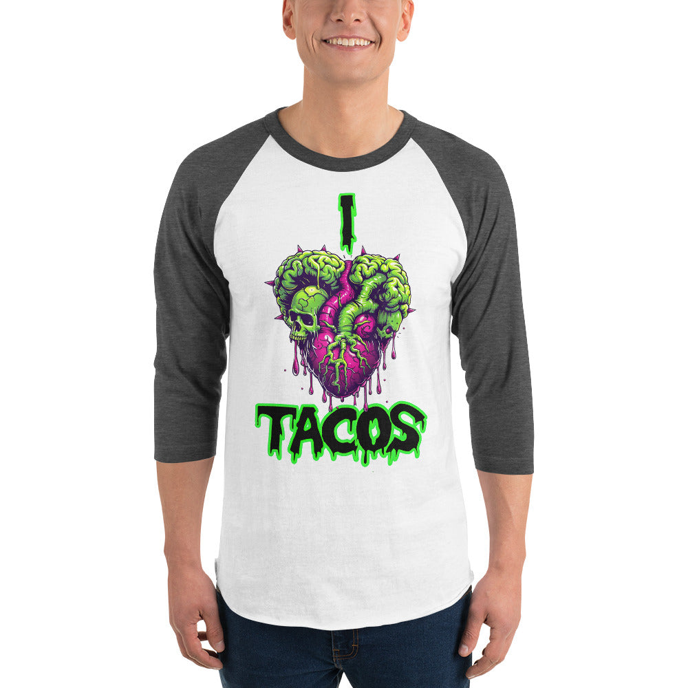 I Heart Tacos Men's Baseball Tee