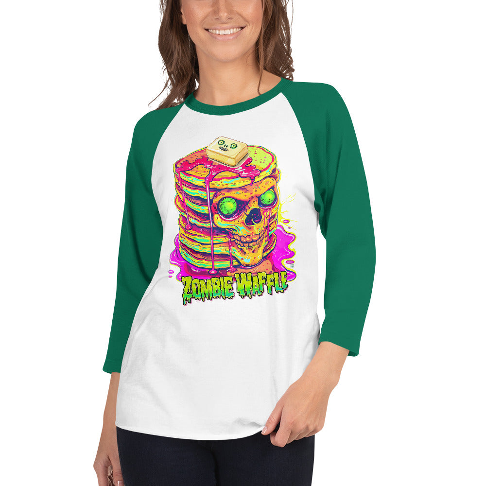 Zombie Pancakes Women's Baseball Tee