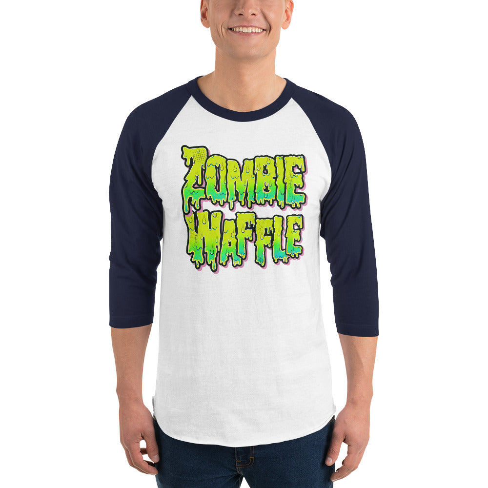 Zombie Waffle Logo Men's Baseball Tee