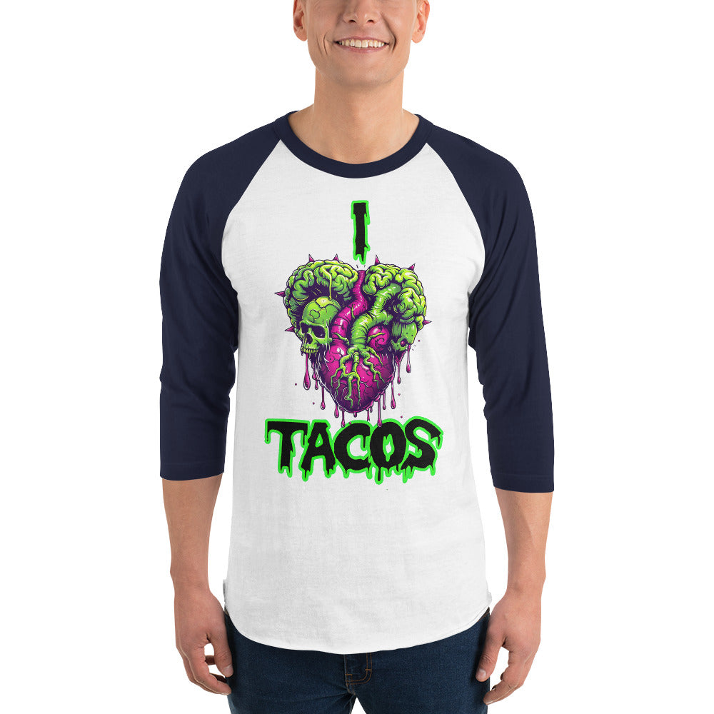 I Heart Tacos Men's Baseball Tee