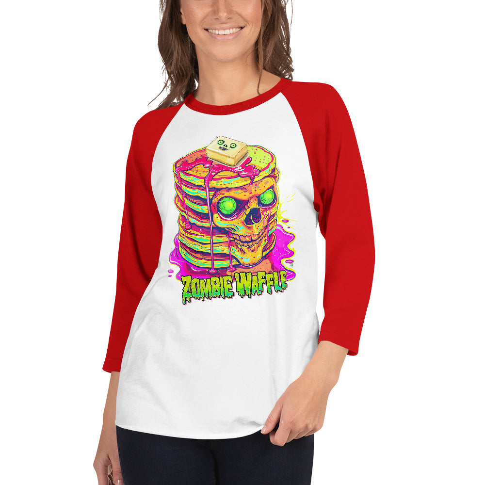 Zombie Pancakes Women's Baseball Tee