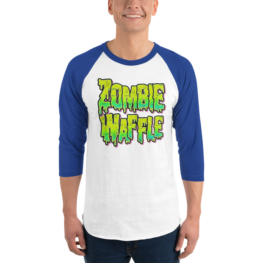 Zombie Waffle Logo Men's Baseball Tee