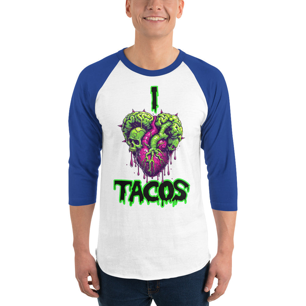 I Heart Tacos Men's Baseball Tee