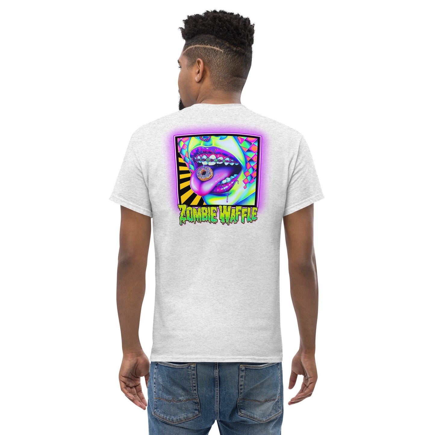 Donuts N Braces Men's Loose Fit Tee (Back Print)