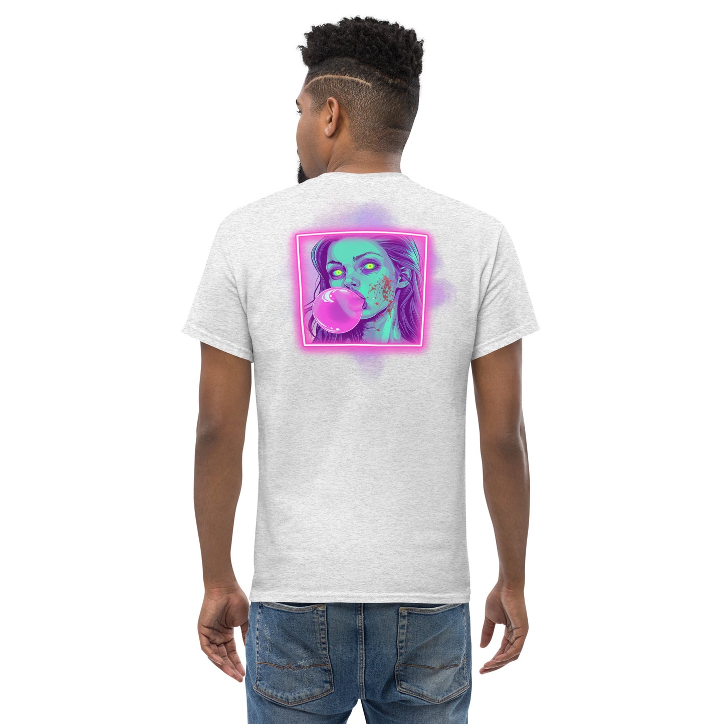 Bubblegum Men's Loose Fit Tee (Back Print)