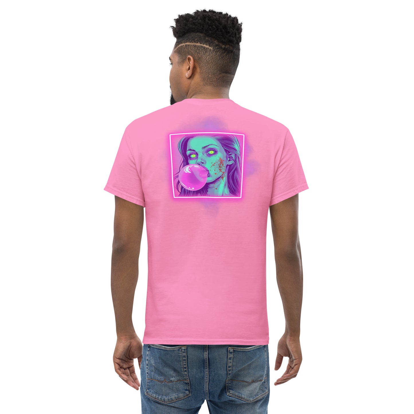 Bubblegum Men's Loose Fit Tee (Back Print)