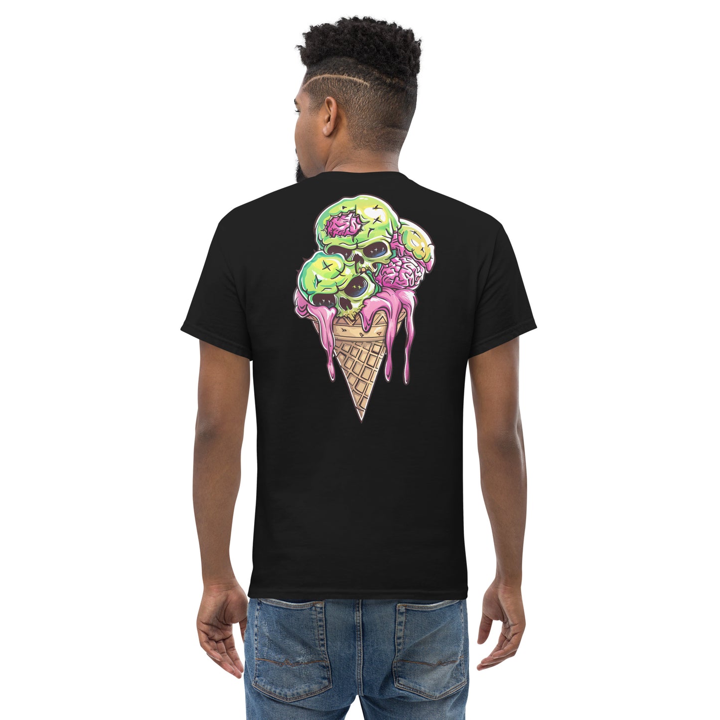 Triple Scoop Men's Loose Fit Tee (Back Print)