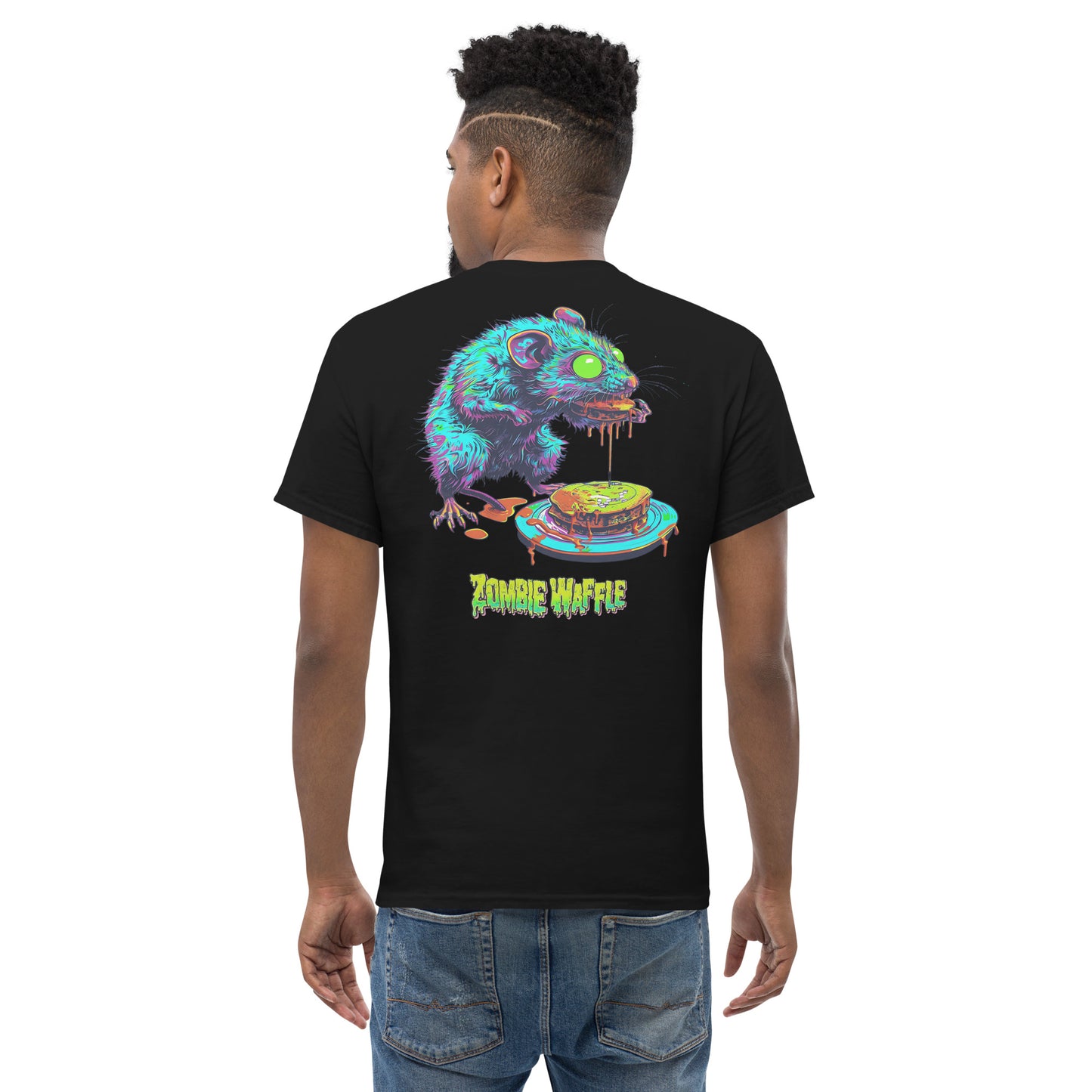 Zombie Rat Men's Loose Fit Tee (Back Print)