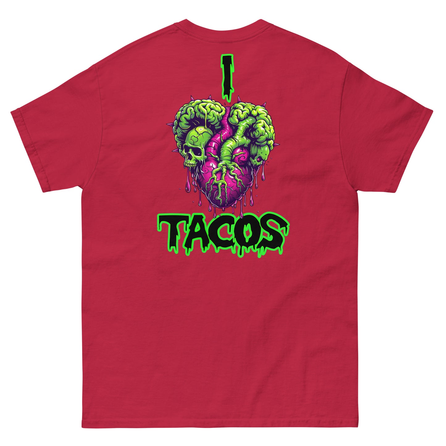 I Heart Tacos Men's Loose Fit Tee (Back Print)