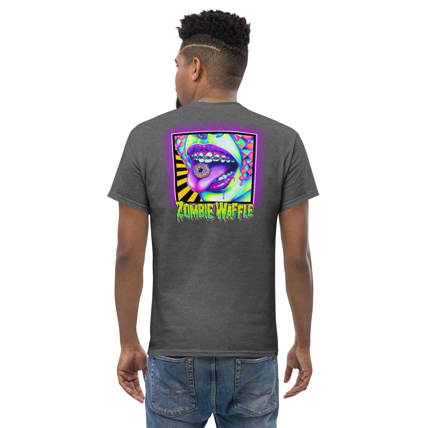 Donuts N Braces Men's Loose Fit Tee (Back Print)