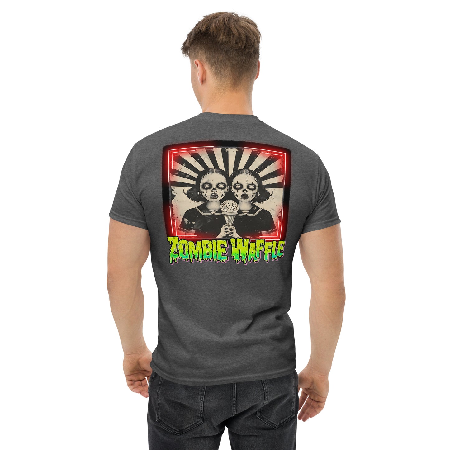 Zombie Twins Men's Loose Fit Tee (Back Print)