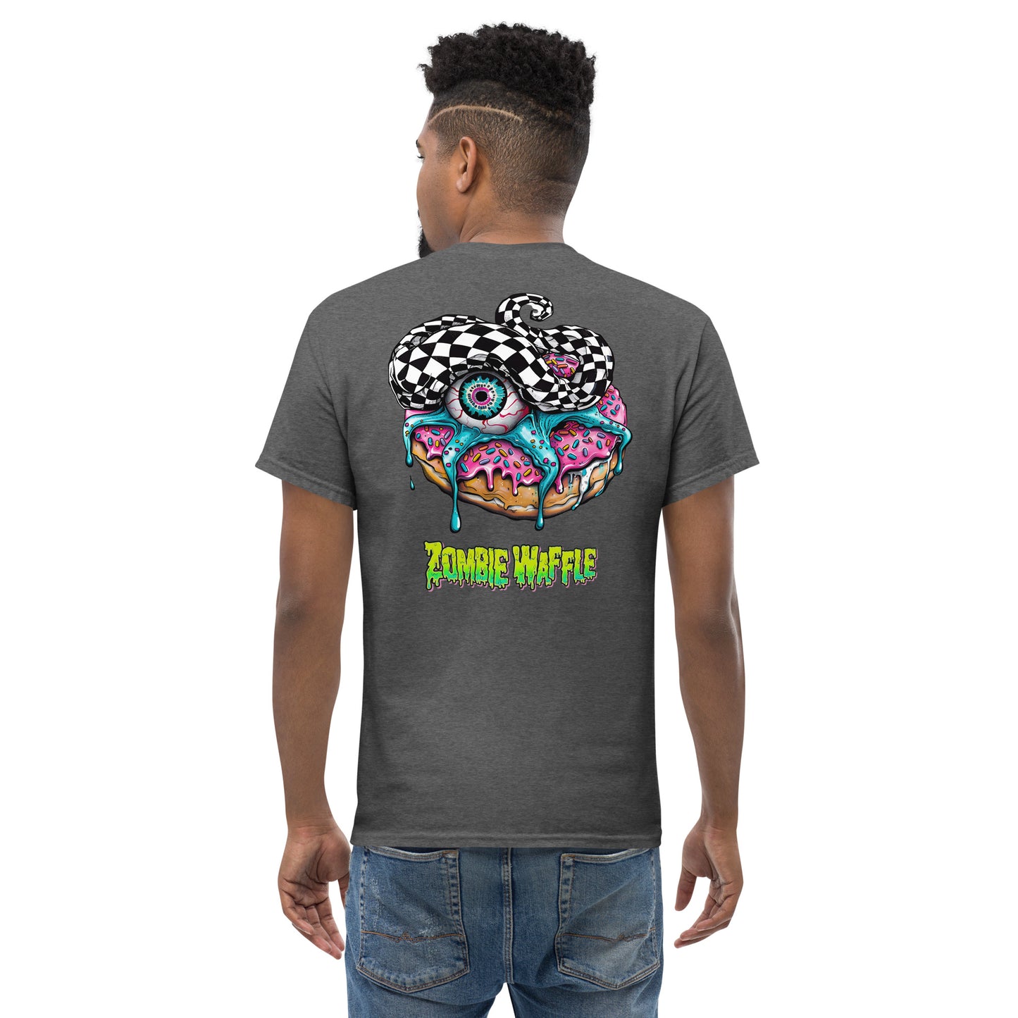 Zombie Donut II Men's Loose Fit Tee (Back Print)