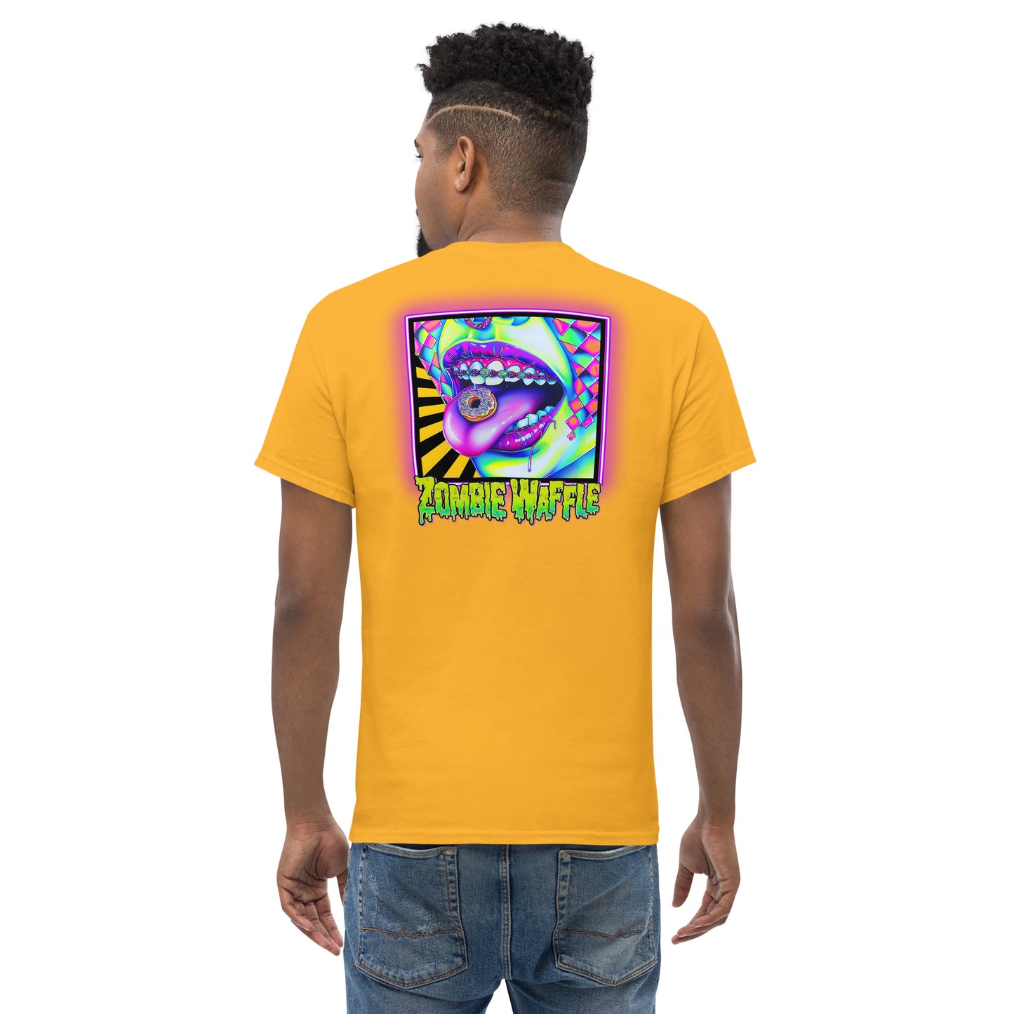 Donuts N Braces Men's Loose Fit Tee (Back Print)