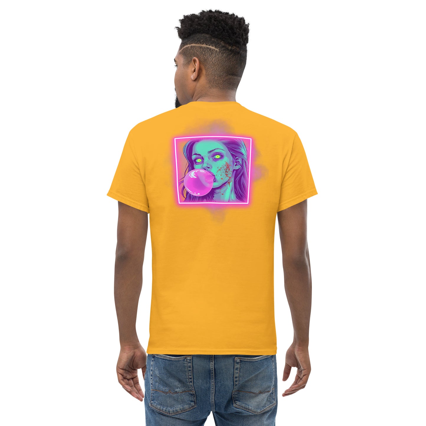 Bubblegum Men's Loose Fit Tee (Back Print)