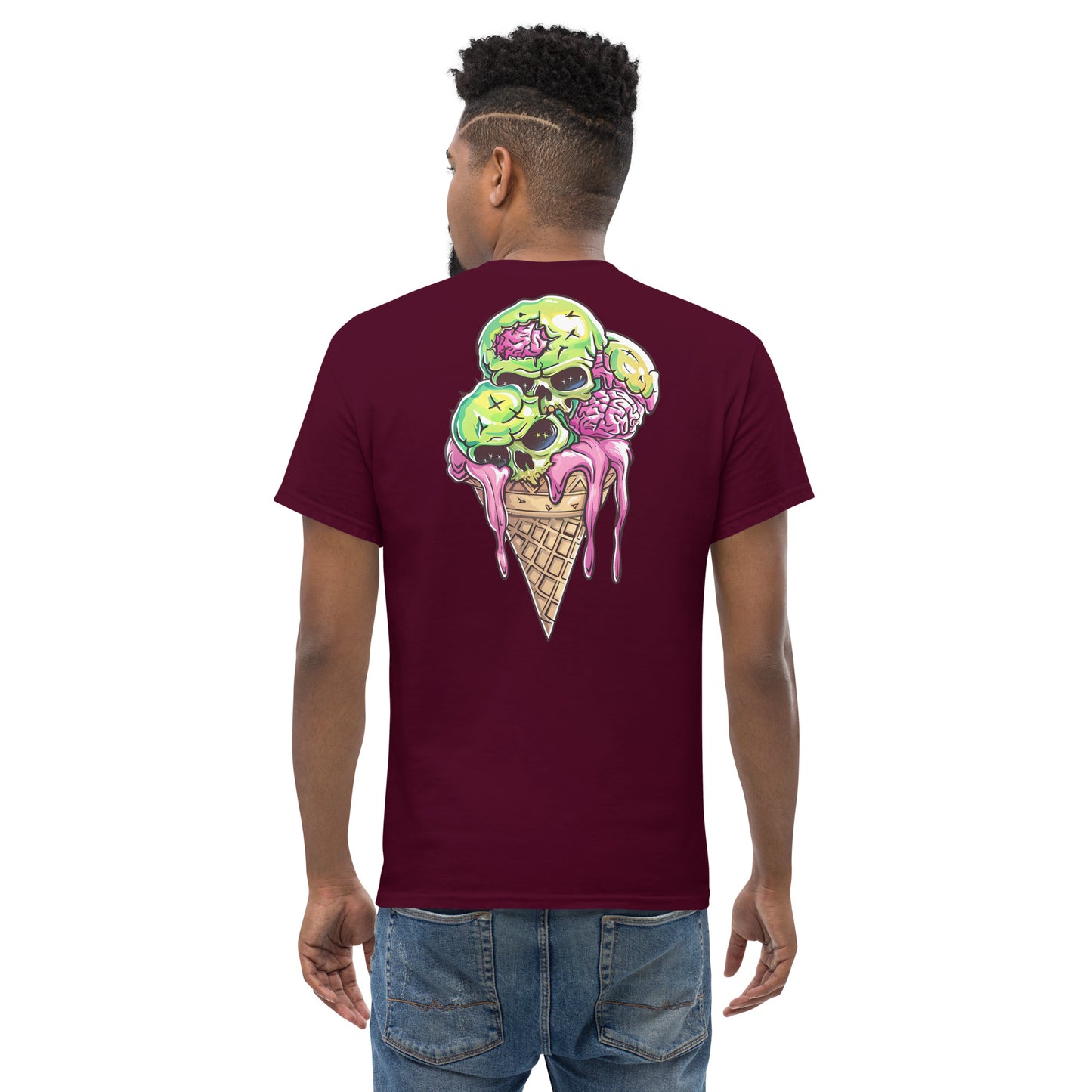 Triple Scoop Men's Loose Fit Tee (Back Print)