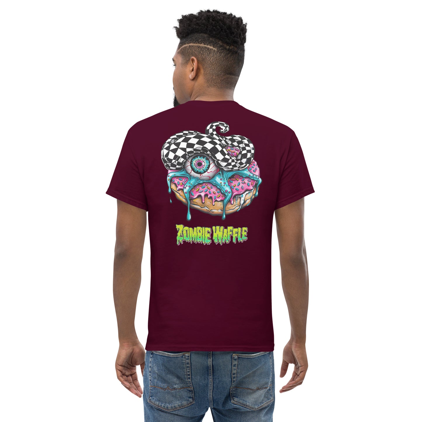 Zombie Donut II Men's Loose Fit Tee (Back Print)