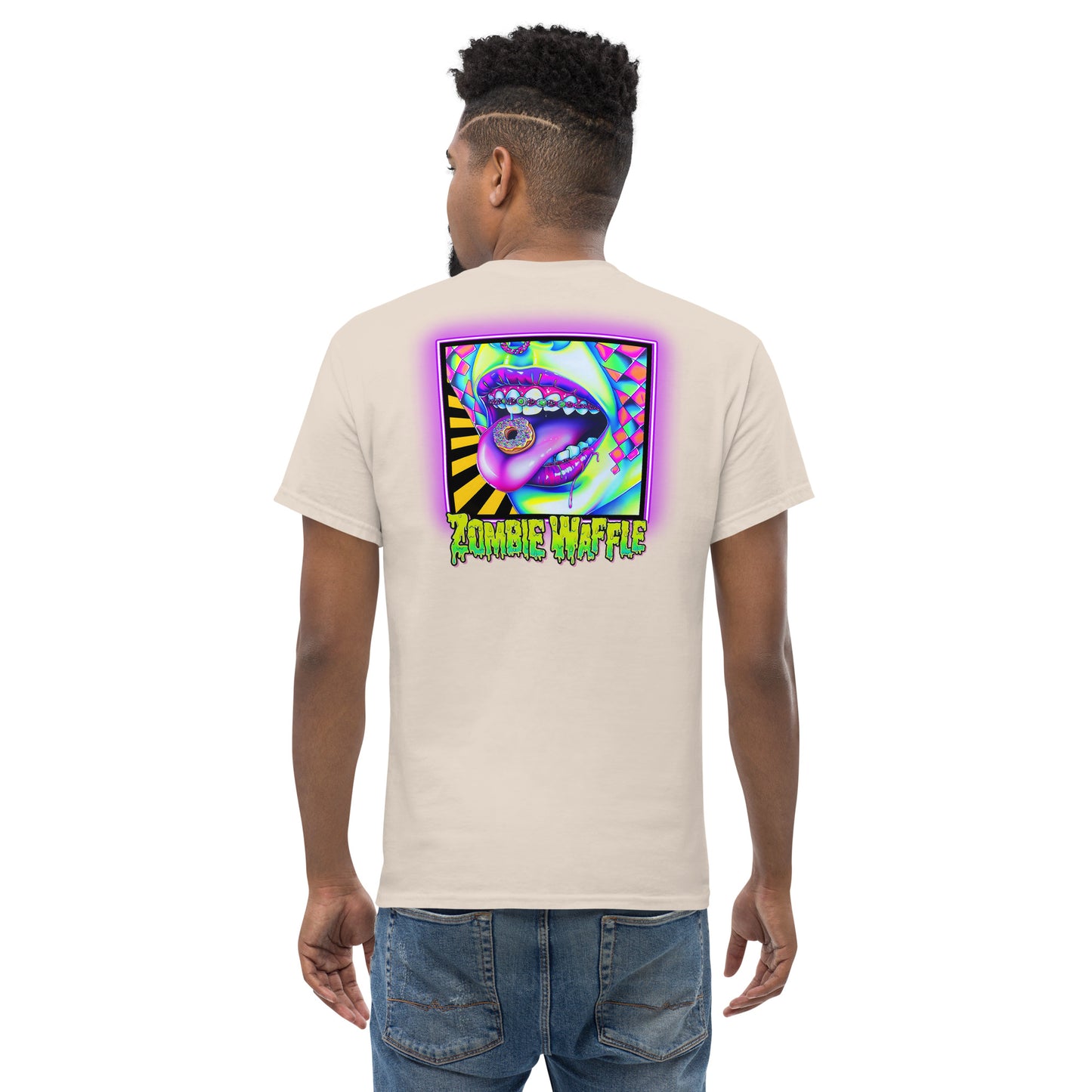 Donuts N Braces Men's Loose Fit Tee (Back Print)