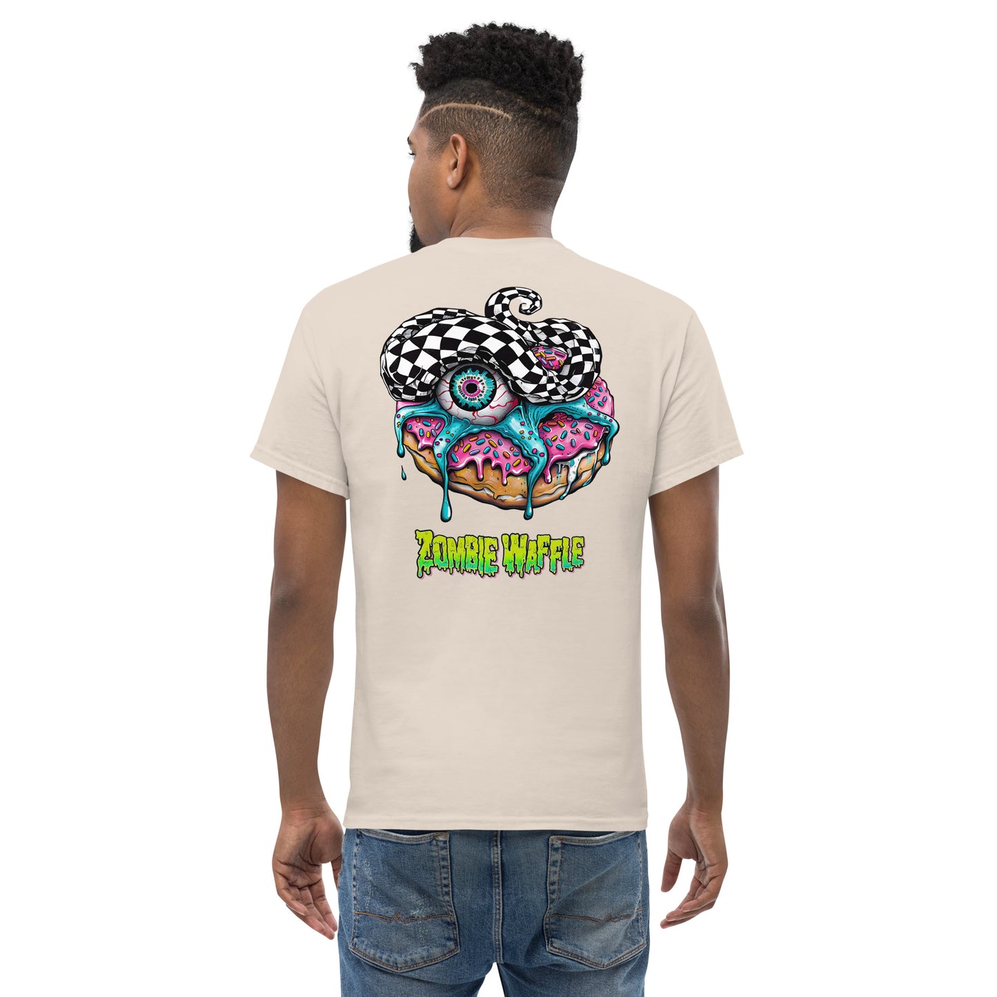 Zombie Donut II Men's Loose Fit Tee (Back Print)